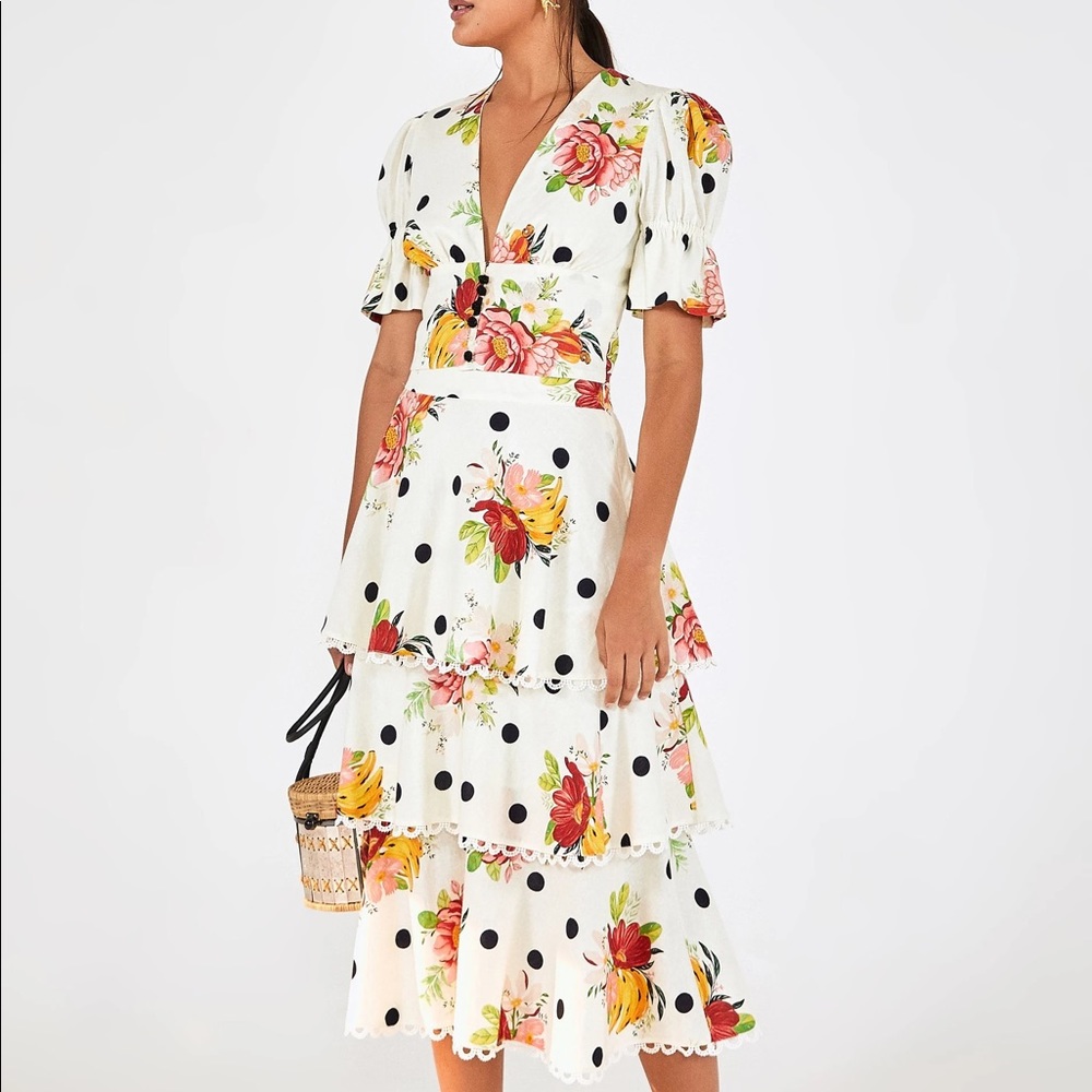 BNWT Farm Rio Nanaju Midi Skirt